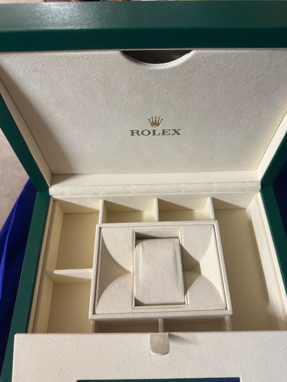 Rolex💯% Authentic iconic X-Large capacity empty presentation box w/ manual/cards - Picture 2 of 16